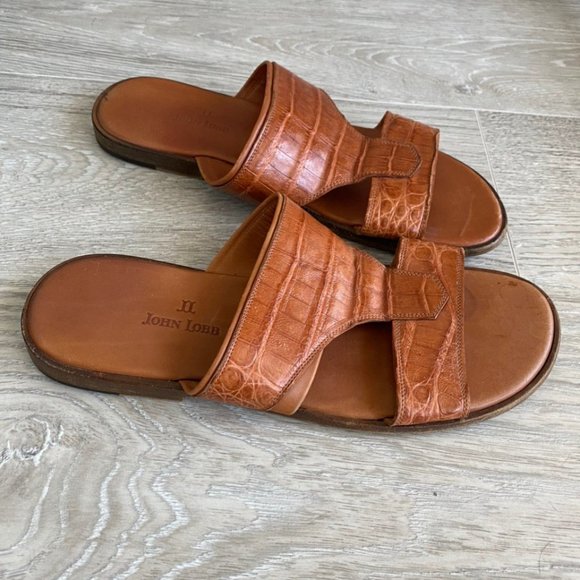 John Lobb crocodile Sandals Flip Flop main image 4